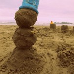 Schneemann am Long Beach